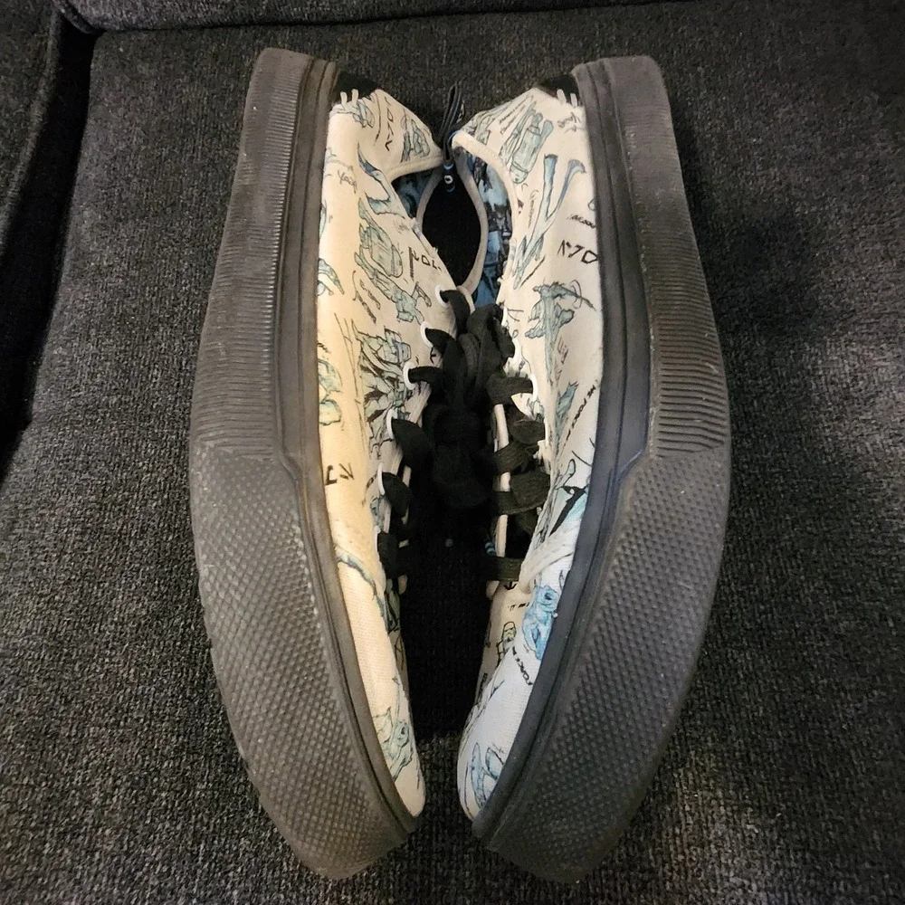 Toms Star Wars Boba Fett Mens Size 10 Lace Shoes Black Sole‎